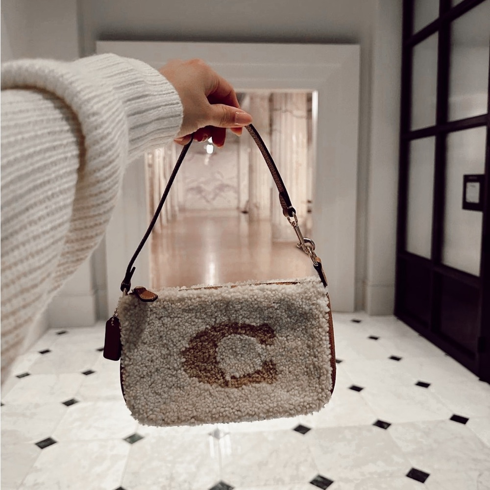 coach shearling purse